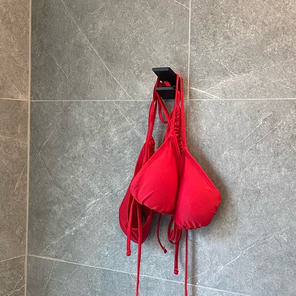 Red Triangle Bikini Set Size Large - Picture 2 of 2
